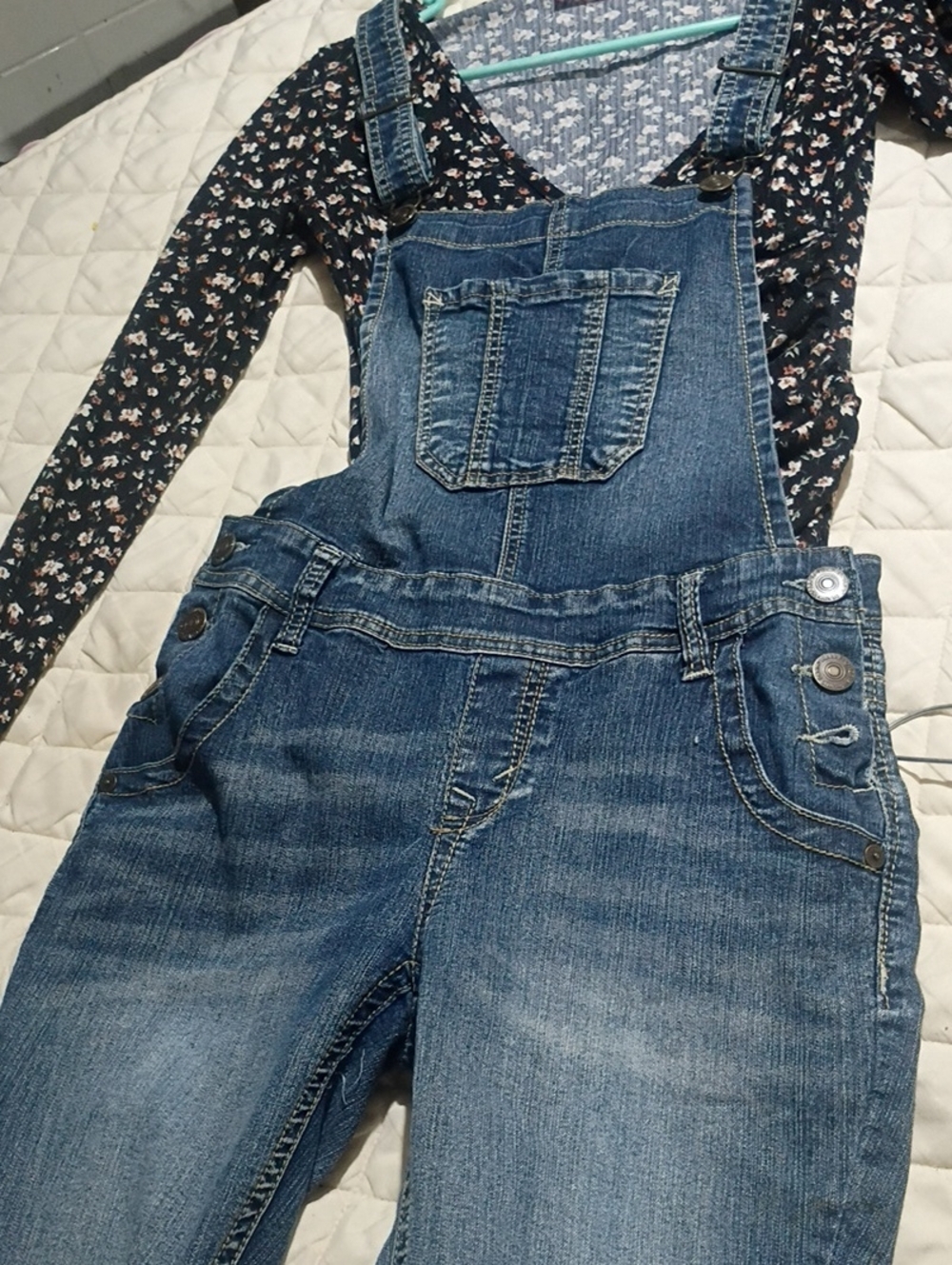 Wallflower Blue Denim Overalls